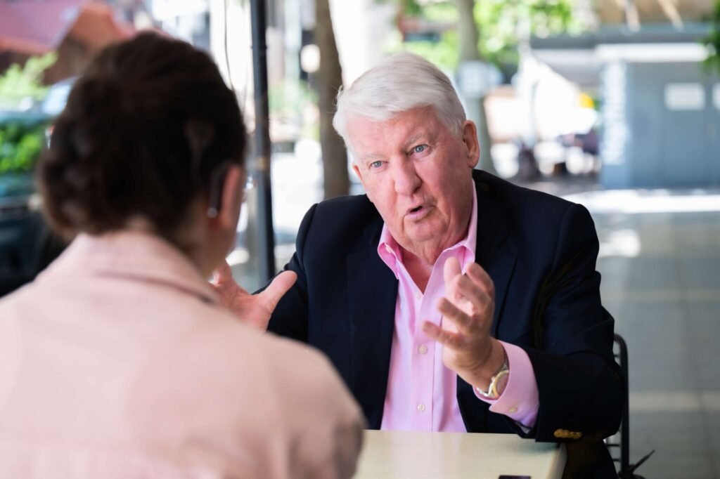 David Jackson in a mentoring conversation